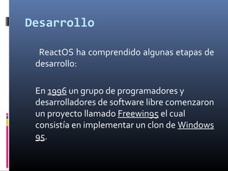 El sistema operativo reactOs | PPT