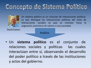 El sistema político y social