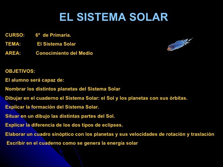 El Sistema Solar