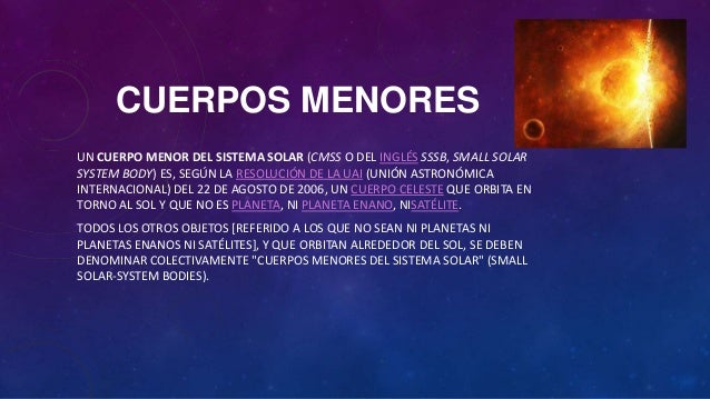 El sistema solar