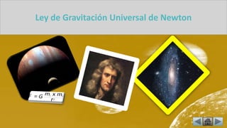 Ley de Gravitación Universal de Newton
 