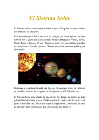 El sistema solar | PDF