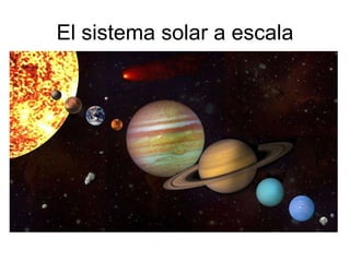El sistema solar a escala 