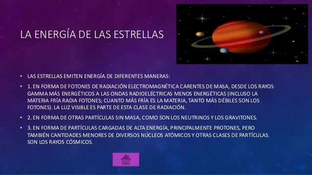 La Energia De Las Estrellas Es