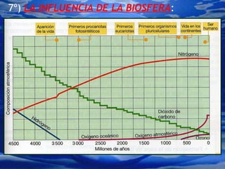 7º)  LA INFLUENCIA DE LA BIOSFERA :  
