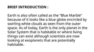 Introduction Encicled ELS Module 1.pptx Origin and Structure of the Earth | PPTX