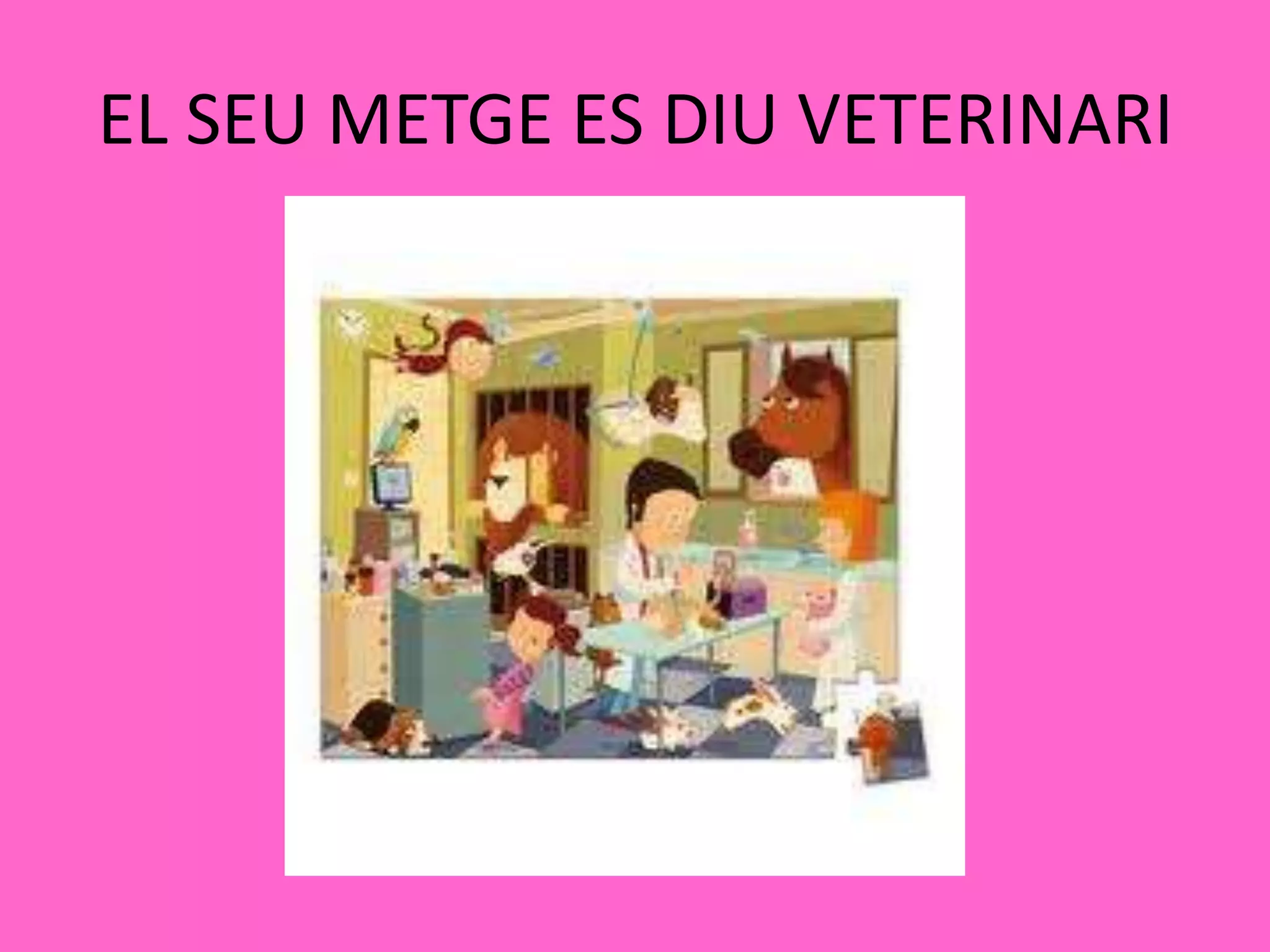 EL SEU METGE ES DIU VETERINARI
 