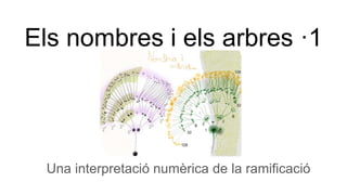 Els nombres i els arbres ·1
Una interpretació numèrica de la ramificació
 