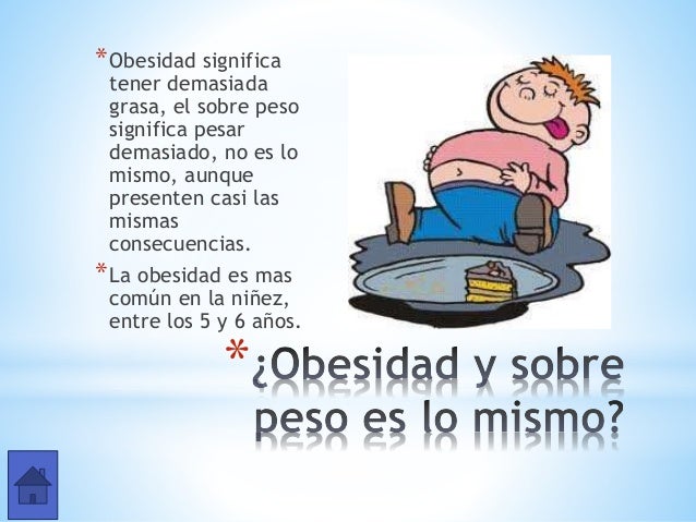 El sobrepeso y la obesidad» El sobrepeso y la obesidad»