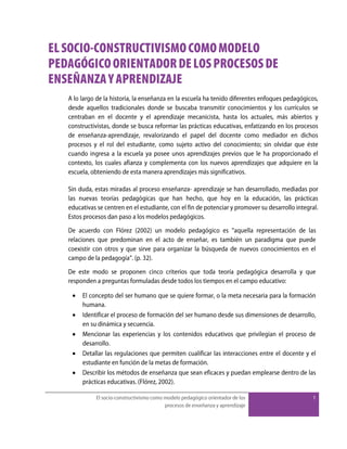 El Socio Constructivismo Como Un Modelo Pedagógico 2<script async src=