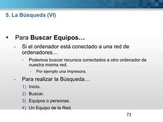 6. La Papelera (VI)Para Eliminar determinados elementos de la Papelera…Seleccionar los elementos a eliminar.Pulsar la tecla Supr. del teclado.Para Vaciar la Papelera…Botón derecho sobre el Icono de la Papelera.Seleccionar la Opción de “Vaciar Papelera”.Debemos tener en cuenta que…Los elementos eliminados no se podrán recuperar.El Sistema nos preguntará si de verdad queremos eliminar los elementos seleccionados.56