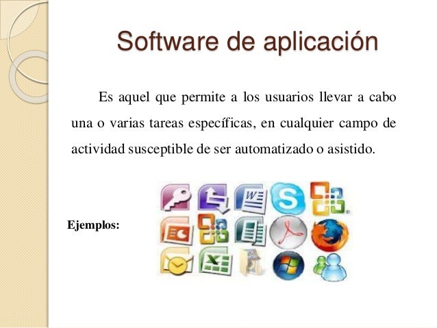 Que Es El Software De Aplicacion Ejemplos Opciones de