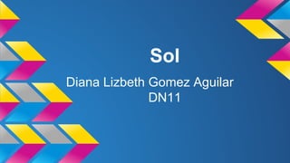 Sol 
Diana Lizbeth Gomez Aguilar 
DN11 
 