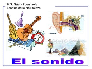 El sonido I.E.S. Suel - Fuengirola Ciencias de la Naturaleza 