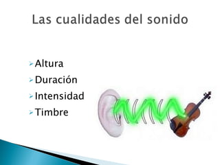 Altura Duración Intensidad Timbre 