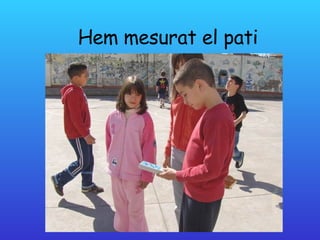 Hem mesurat el pati 