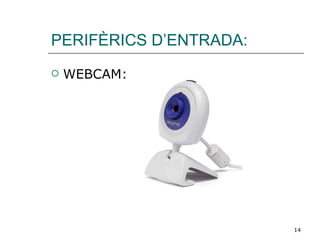 PERIFÈRICS D’ENTRADA: WEBCAM: 