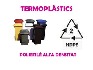 TERMOPLÀSTICS POLIETILÉ ALTA DENSITAT 
