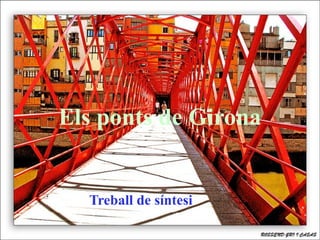 Els ponts de Girona


  Treball de síntesi
 
