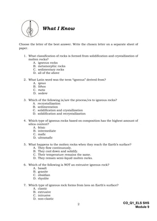 ELS_Q1_Module 9_Igneous Rocks - How Are They Formed_v2.pdf