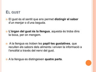 Els sentits | PPTX