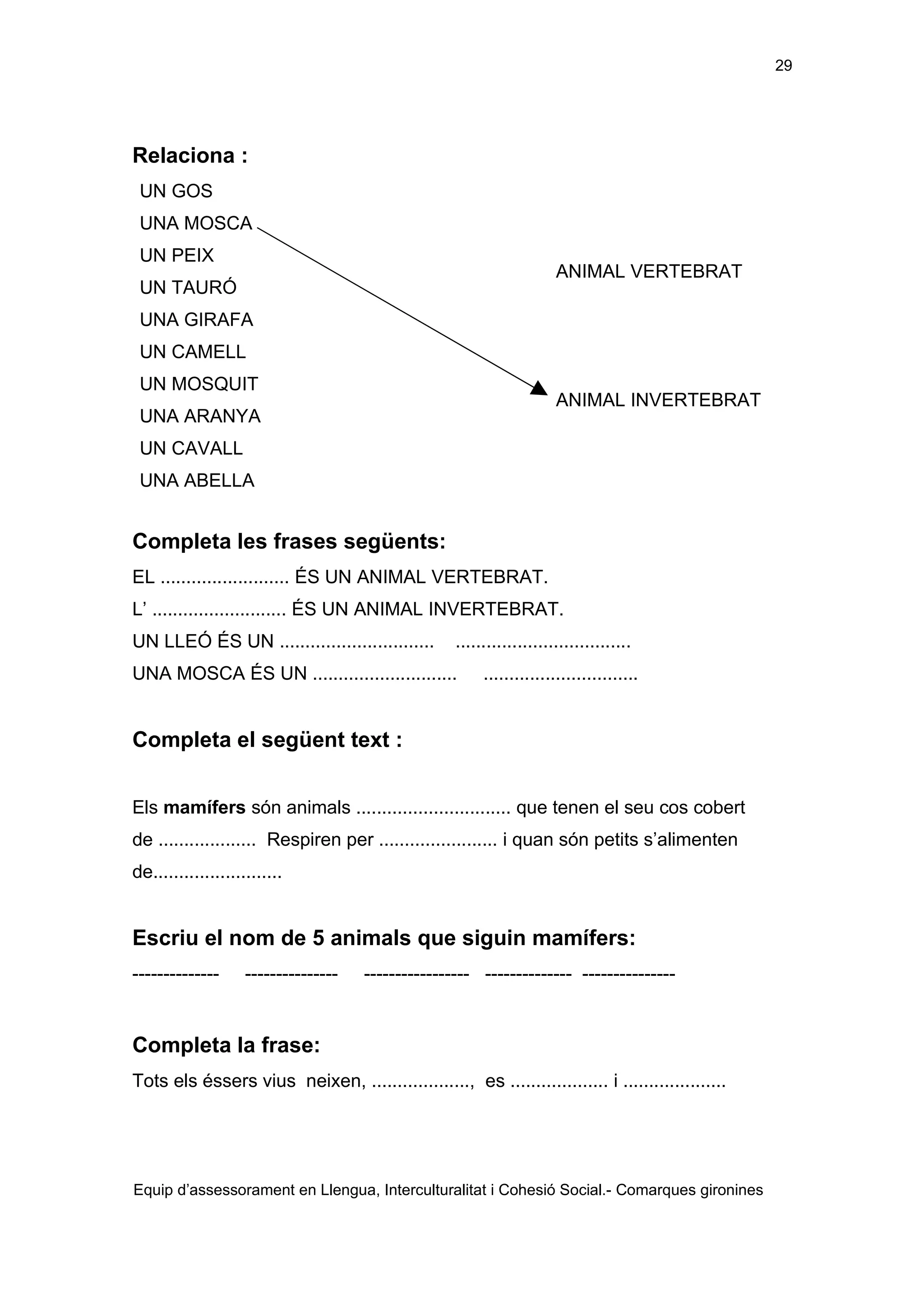 Els éssers vius adaptació