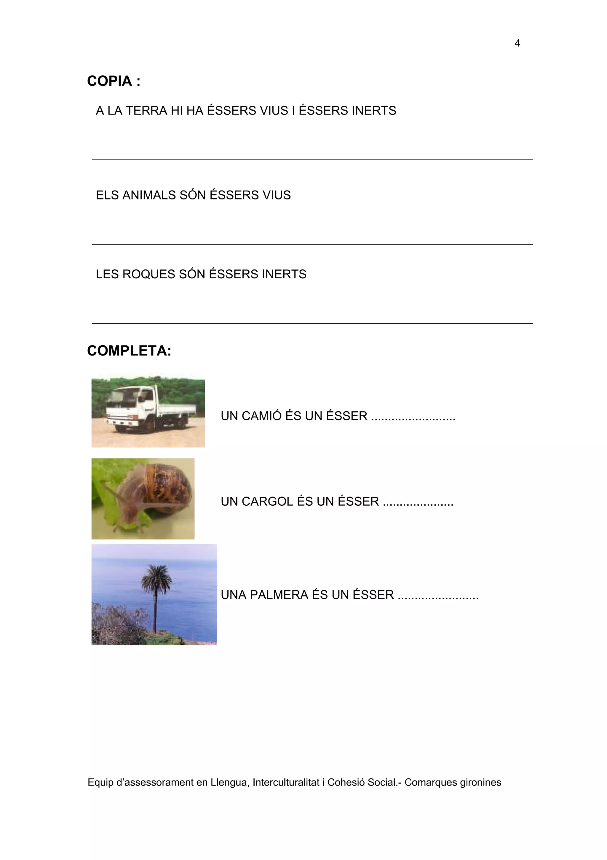 Els éssers vius adaptació