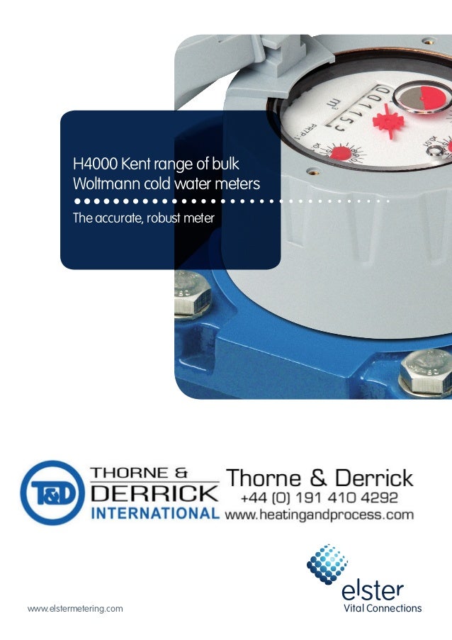 Elster H4000 Water Meter Product Brochure