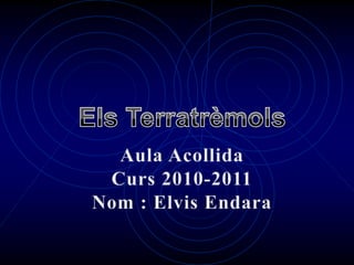 Els Terratrèmols Aula Acollida Curs 2010-2011 Nom : Elvis Endara 