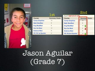 2nd
      1st




Jason Aguilar
  (Grade 7)
 