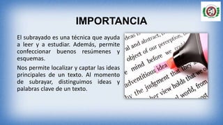 Subrayado Rosa EL SUBRAYADO.pptxxxxxxxxxxxxxxxxxxxxxxxx | PPTX