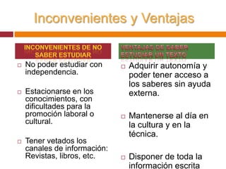 A CADA PREGUNTA CONTESTA CON SÍ O NOHabitualmente subrayo los textos que debo estudiar. La prueba es que el último libro que he estudiado lo tengo subrayado.Cuando subrayo un texto destaco las palabras claves del resto.Con una simple hojeada al texto subrayado se puedo conocer lo esencial del mismo en poco tiempo.Antes de estudiar efectúo una prelectura del texto para tener  una idea general de su contenido. Acompaño el subrayado con el uso del diccionario.