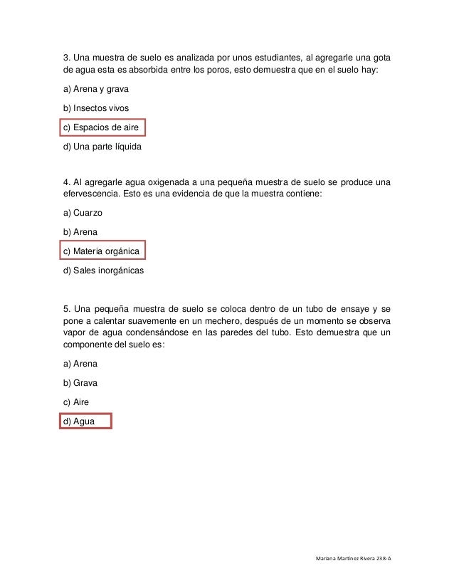 El suelo [mapa & preguntas]