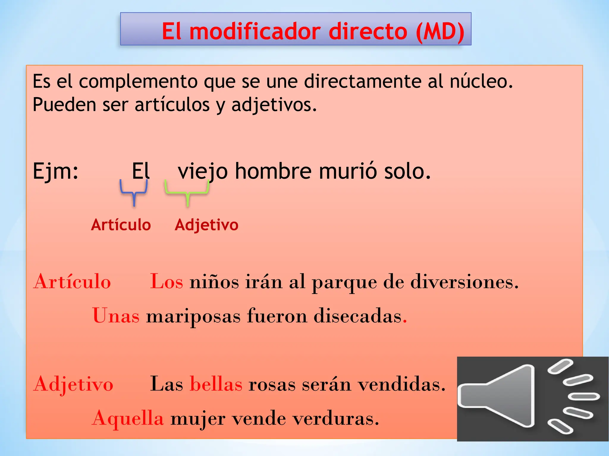 El sujeto Clases y estructura para maestros de primaria y secundaria | PPT