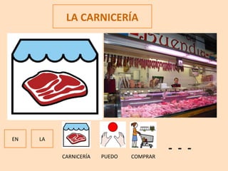 LA CARNICERÍA
EN LA
- - -
CARNICERÍA PUEDO COMPRAR
 