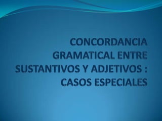 Si un adjetivo va antes de varios nombres, concuerda en género y número con el primer nombre. Si se trata de personas, el adjetivo debe ir en plural.