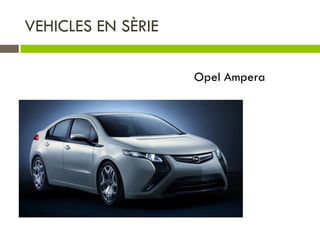 VEHICLES EN SÈRIE

                    Opel Ampera
 