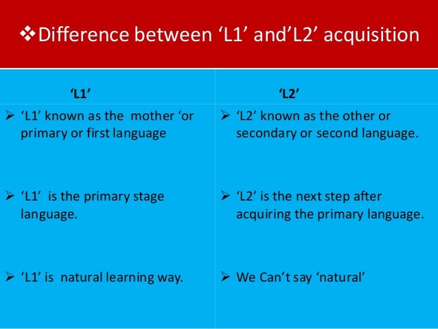 Image result for l1 and l2 language acquisition quotes