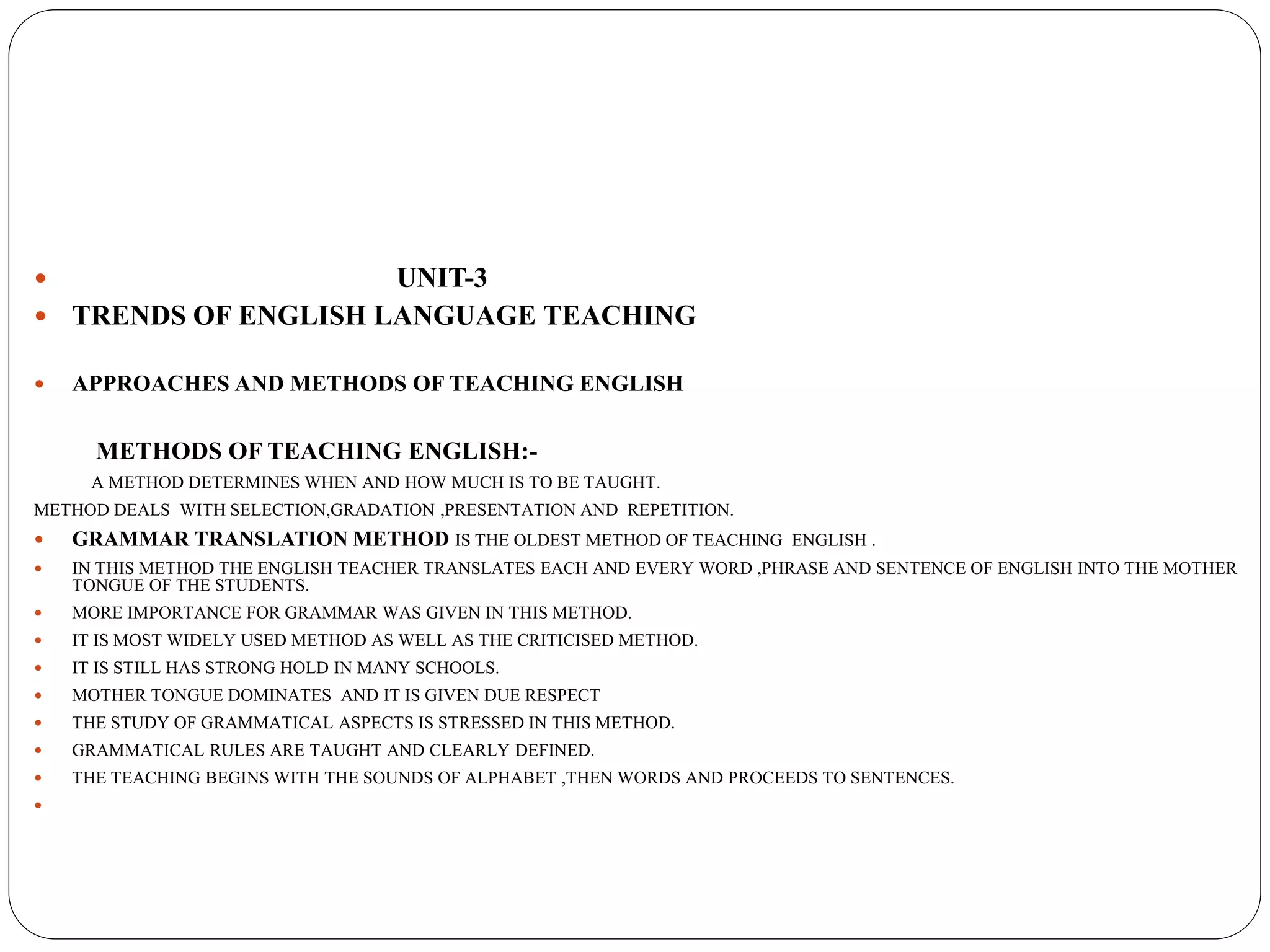 English Language Teaching | PPTX