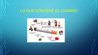 LO QUE CONTIENE EL CIGARRO
 
