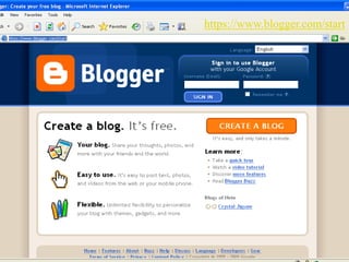 https://www.blogger.com/start
 