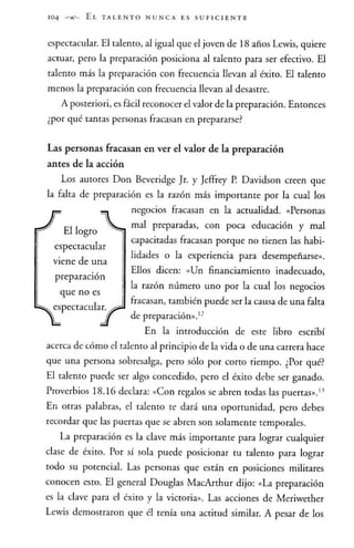 El talento nunca es suficiente - Jhon Maxwell