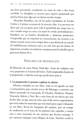 El talento nunca es suficiente - Jhon Maxwell