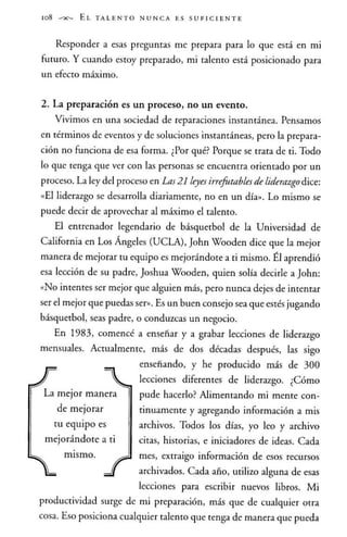 El talento nunca es suficiente - Jhon Maxwell