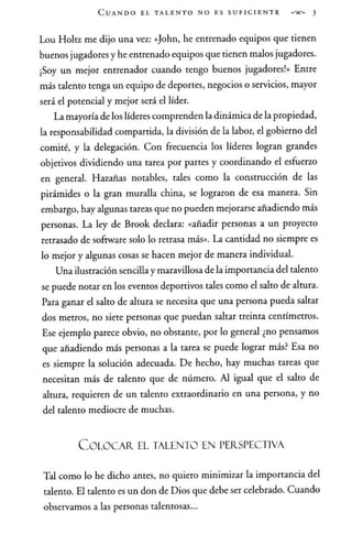 El talento nunca es suficiente - Jhon Maxwell