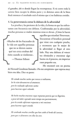 El talento nunca es suficiente - Jhon Maxwell