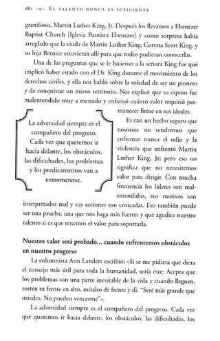 El talento nunca es suficiente - Jhon Maxwell