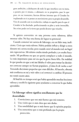 El talento nunca es suficiente - Jhon Maxwell