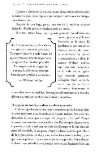 El talento nunca es suficiente - Jhon Maxwell