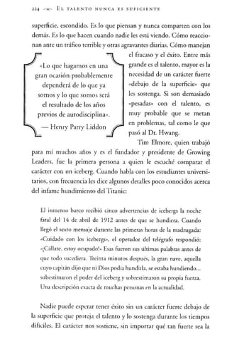 El talento nunca es suficiente - Jhon Maxwell